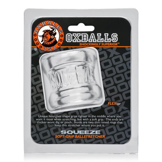 OXBALLS Squeeze - skrotum i rastezač (prozirno)