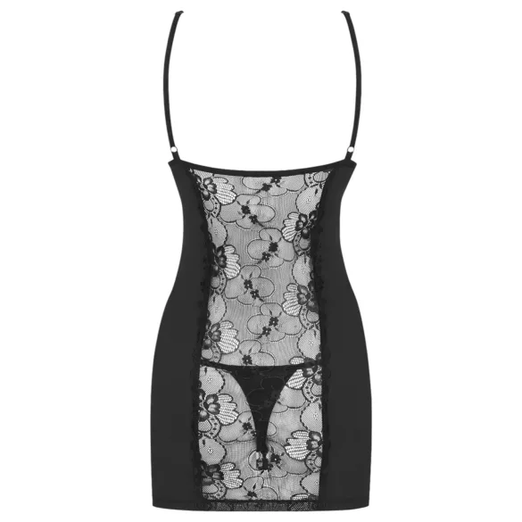 Obsessive - seksi spavaćica i tanga - crna - L/XL