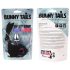/ FEELZTOYS Bunny Tails - metalni analni čep s zečjim repom (srebrno-crni)