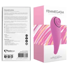   FEELZTOYS Femmegasm - vibrator za klitoris 2u1 s punjivom baterijom - roza
