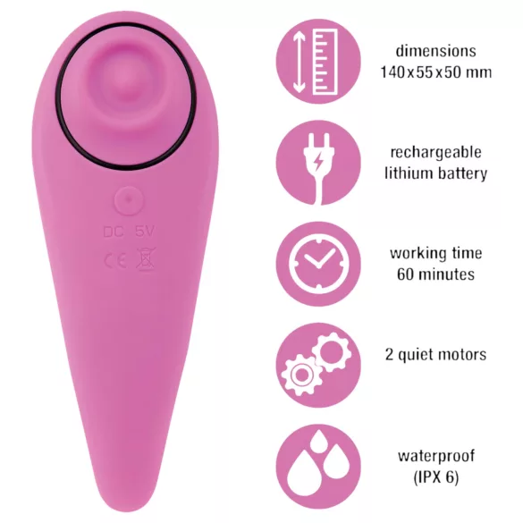 FEELZTOYS Femmegasm - vibrator za klitoris 2u1 s punjivom baterijom - roza