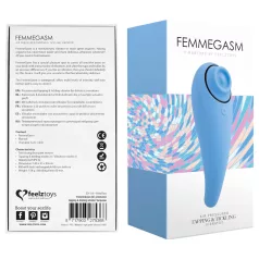   FEELZTOYS Femmegasm - punjivi 2u1 vibrator za klitoris - plavi