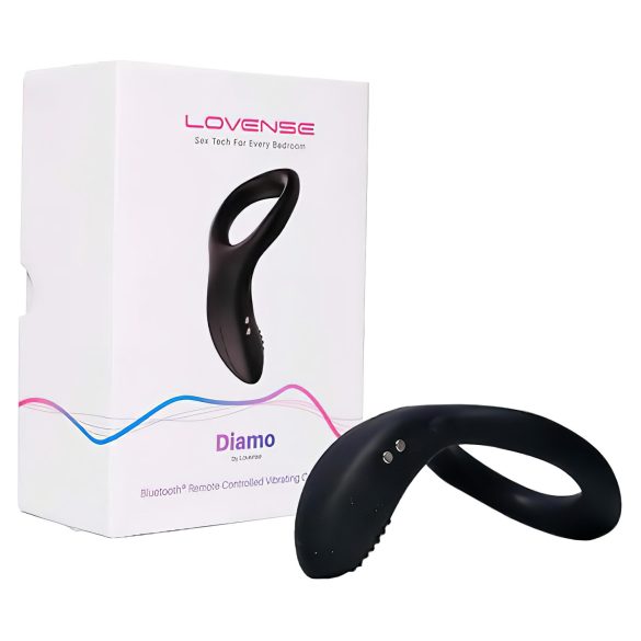 LOVENSE Diamo - pametni, vibrirajući prsten za penis (crni)