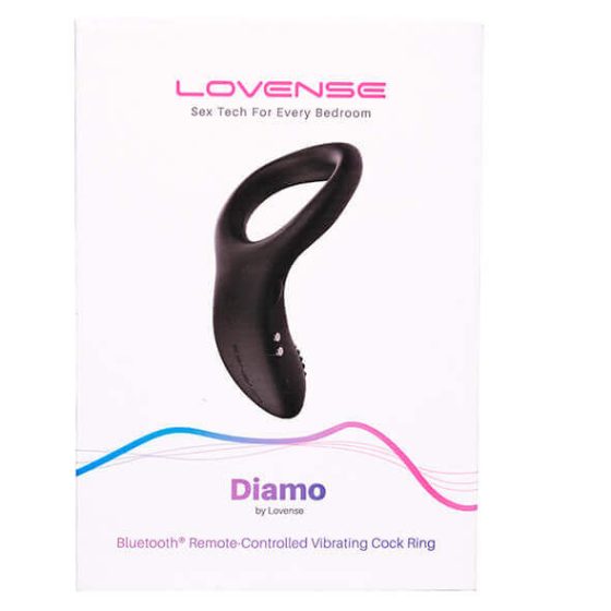 LOVENCE Diamo - pametni vibrirajući prsten za penis na baterije (crni)