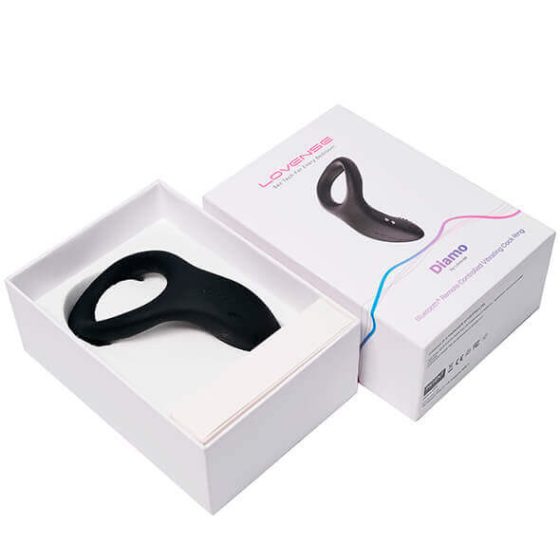 LOVENCE Diamo - pametni vibrirajući prsten za penis na baterije (crni)