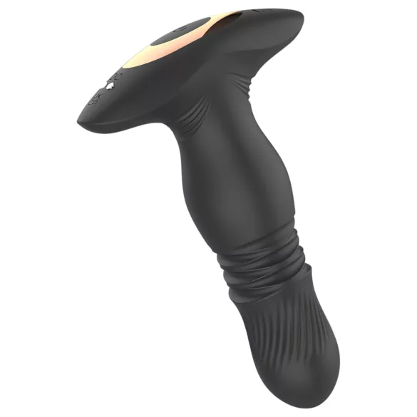 Aixiasia Roy - analni vibrator s daljinskim upravljačem, punjivi - crni