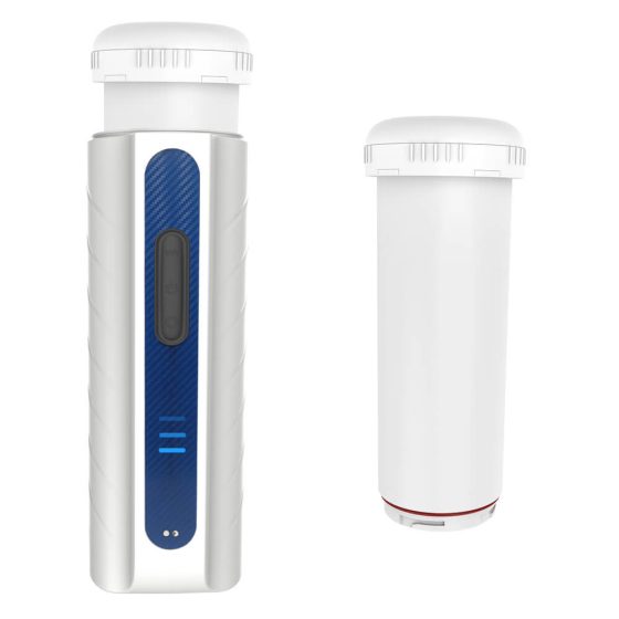 Aixiasia Rola - masturbator s vibracijskim usisom na baterije (bijeli)