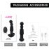 Aixiasia Abake - rotirajući analni vibrator (crni)