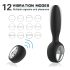 Aixiasia Dylon-Remote - bežični analni vibrator na baterije (crni)