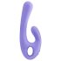 Nomi Tang Flex Bi - punjivi vibrator s klitoris stimulatorom (ljubičasti)