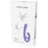 Nomi Tang Flex Bi - punjivi vibrator s klitoris stimulatorom (ljubičasti)