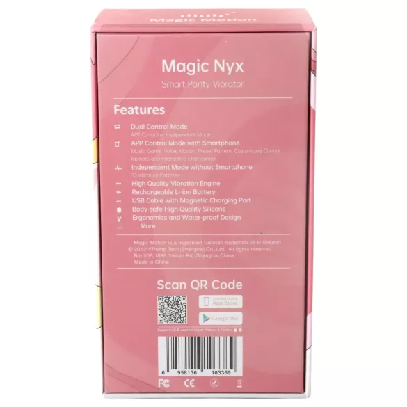 Magic Motion Nyx - vodootporni vibrator za klitoris - koralj