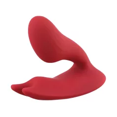   Magic Motion Umi - pametni akumulatorski strap-on vibrator - crveni