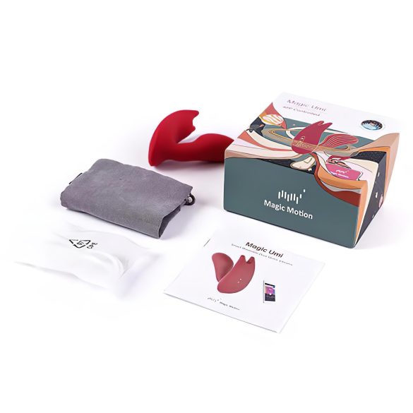 Magic Motion Umi - pametni akumulatorski strap-on vibrator - crveni