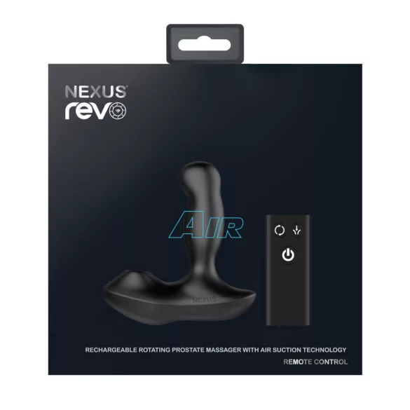 Nexus Revo Air - vibrirajući masažer prostate s rotacijom - crni