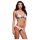 Baci - cvjetni čipkasti grudnjak set + otvorene gaćice - M/L