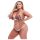 Baci Plus Size - cvjetni, čipkasti grudnjak set