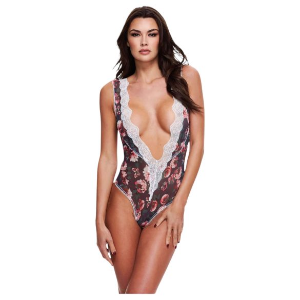 Baci - cvjetni čipkasti bodi - M/L