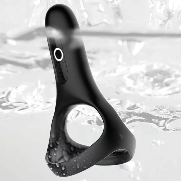 Magic Motion Rise - penis prsten s vibracijom - pametan, punjiv - crni