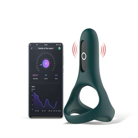 Magic Motion Rise - pametni, punjivi vibracijski prsten za penis (zeleni)