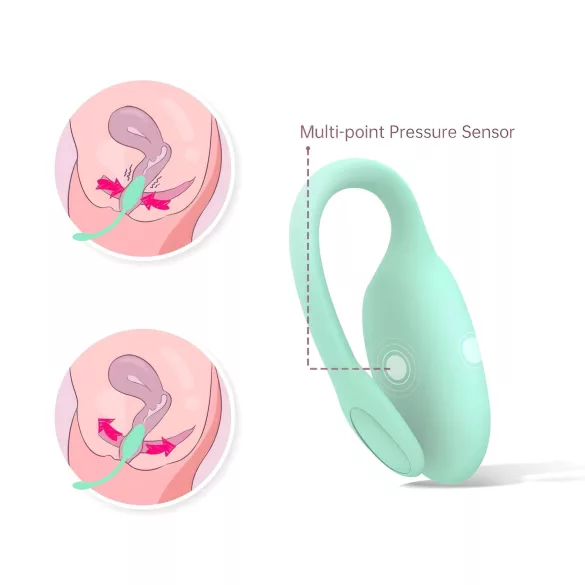 Magic Motion FitCute - vaginalna kuglica s aplikacijom - punjiva - menta