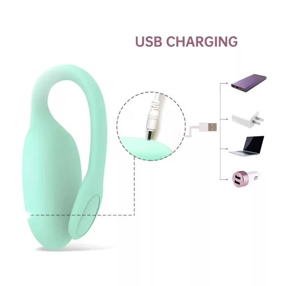 Magic Motion FitCute - vaginalna kuglica s aplikacijom - punjiva - menta