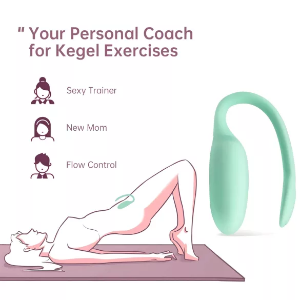 Magic Motion FitCute - vaginalna kuglica s aplikacijom - punjiva - menta