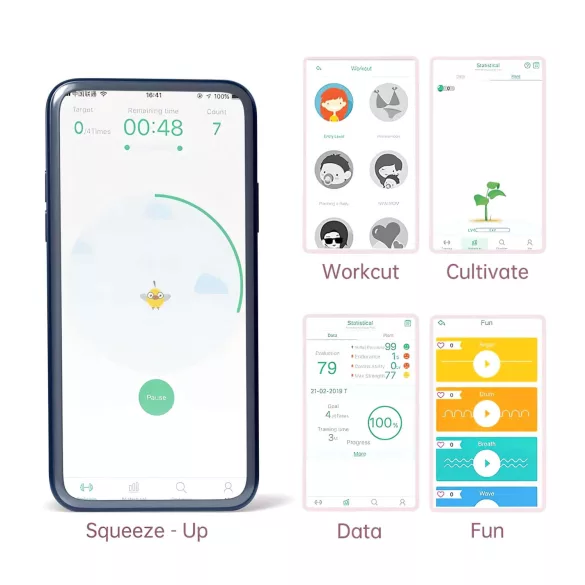 Magic Motion FitCute - vaginalna kuglica s aplikacijom - punjiva - menta