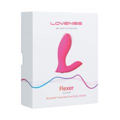 LOVENSE Flexer Panty - punjiva, 2u1 vibrator (roza)