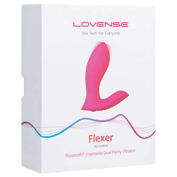 Lovense Flexer Panty - vibrirajće gaćice s bežičnim vibratorom - silikon, roza