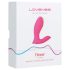 Lovense Flexer Panty - punjivi 2u1 vibrator (roza)