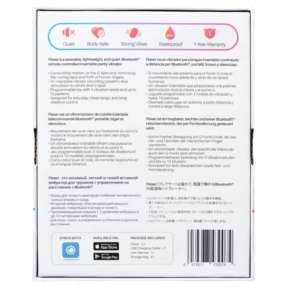 Lovense Flexer Panty - vibrirajće gaćice s bežičnim vibratorom - silikon, roza