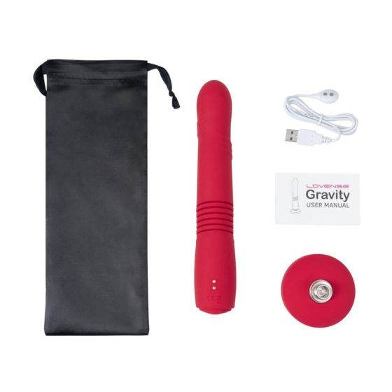 LOVENSE Gravity - vibrator na baterije, nožni pogon (crveni)
