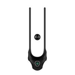   Nexus Forge - podesivi, vibrirajući laso prsten za penis (crni)