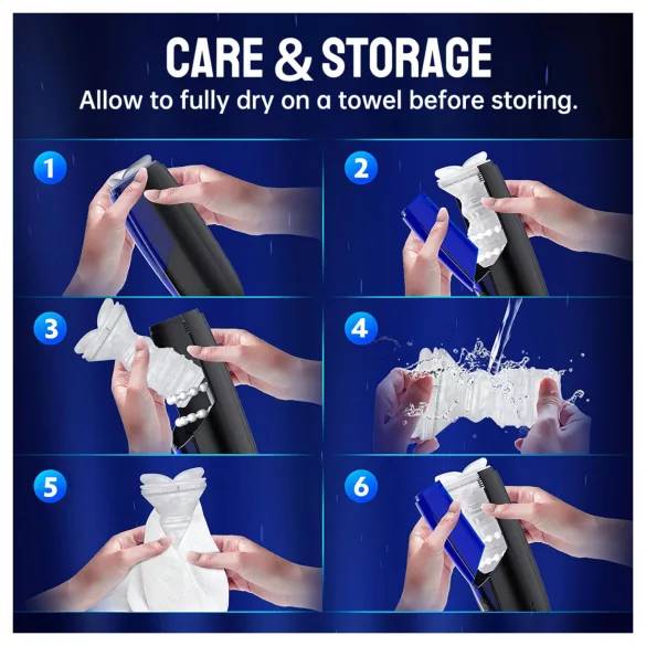 Magic Motion Xone - masturbator za muškarce - pametni - plava