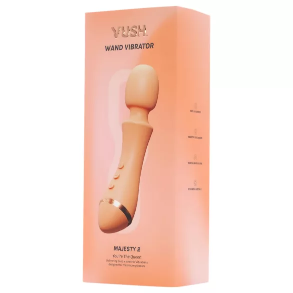 Vush Majesty 2 - bežični, vodootporni masažni vibrator (narančasti)