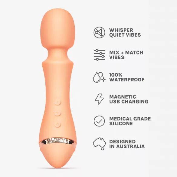 Vush Majesty 2 - bežični, vodootporni masažni vibrator (narančasti)