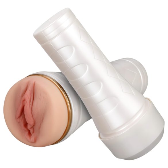 Tracy's Dog 3D Stroker - realistična umjetna vagina (bijelo-prirodna)
