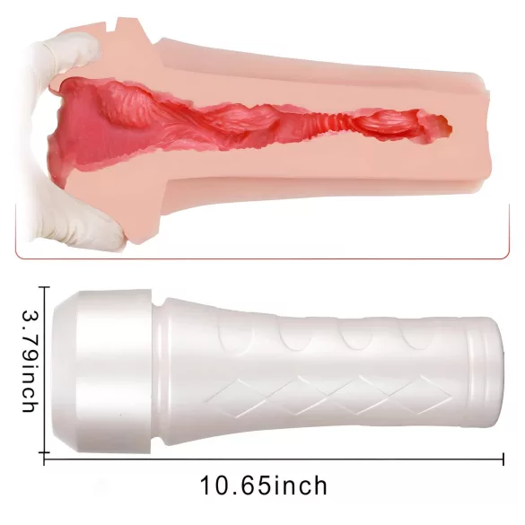 Tracy's Dog - masturbator u obliku vagine - realistični osjećaj - bijela/natural