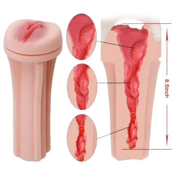 Tracy's Dog - masturbator u obliku vagine - realistični osjećaj - bijela/natural