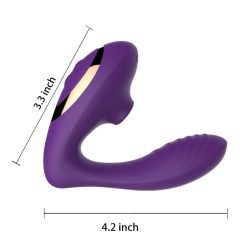   Tracy's Dog OG - Vodootporni vibrator G-točke i stimulator klitorisa (ljubičasti)